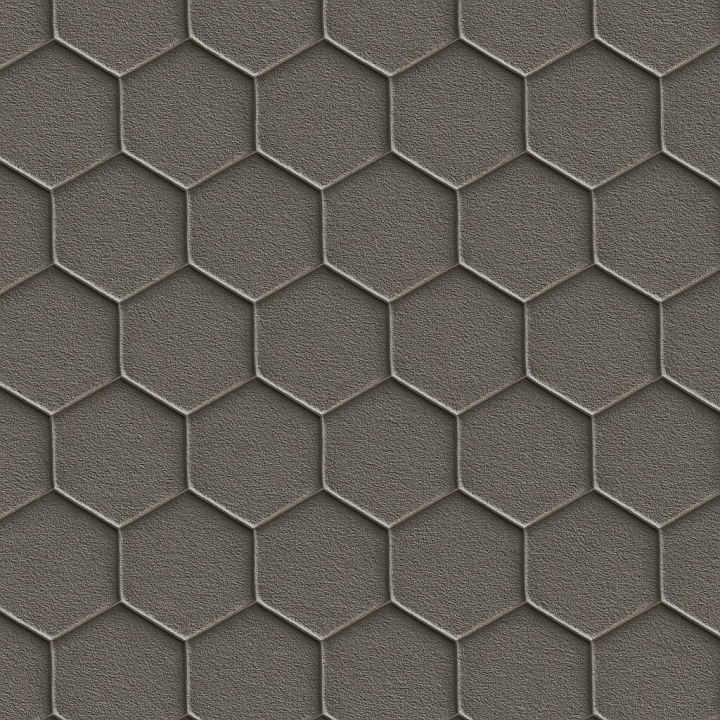 Geometric Hex Pattern Embossed seamless PBR texture preview