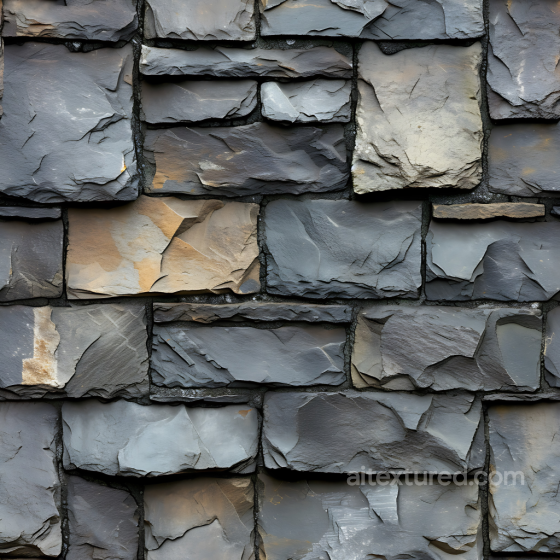 Weathered Slate Stone Wall PBR Texture with Rough Fractured Surfaces Stone texture preview