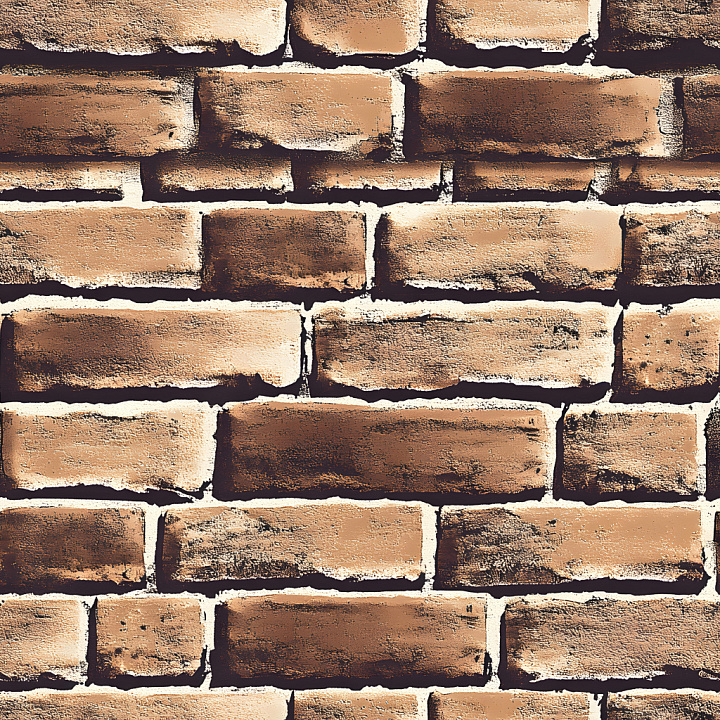 Cracked Brick Wall with Weathered, Rough Surface seamless PBR texture preview