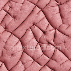 seamless Seamless 3D Pink Quilted Pebbled Leather PBR Texture with Wrinkles and Folds texture 8k free download PBR