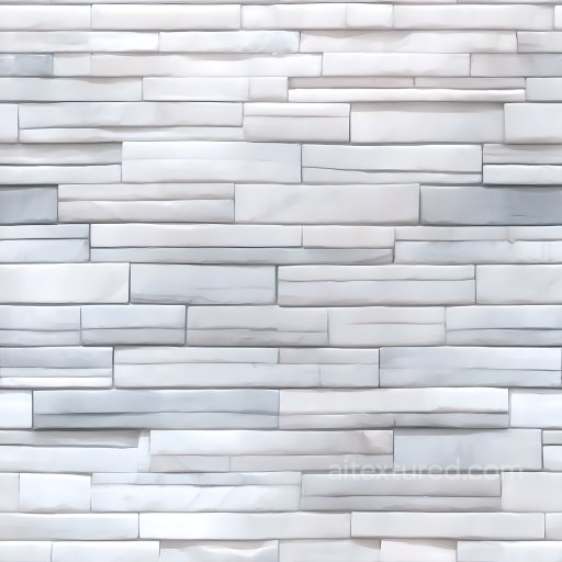 Cracked White Brick Wall Texture with Subtle Damages seamless Brick PBR texture