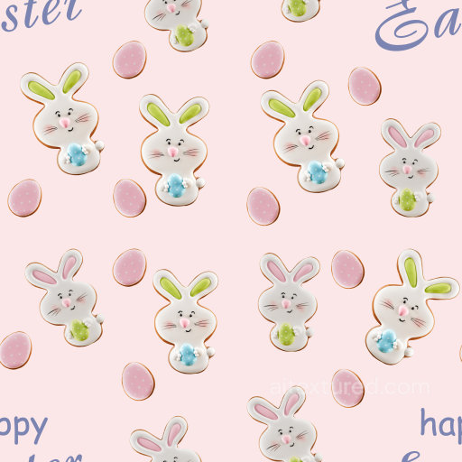 Easter Bunny and Polka Dot Egg Digital Paper Texture seamless All Christmas Digital paper PBR texture