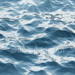 seamless Seamless 3D Water PBR Texture of Stylized Ocean Surface with Reflective Waves texture 8k free download PBR