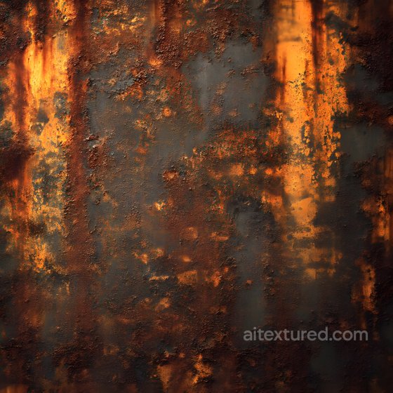 Rusty Metal Texture with Corroded Holes and Rough Surface Rust texture preview