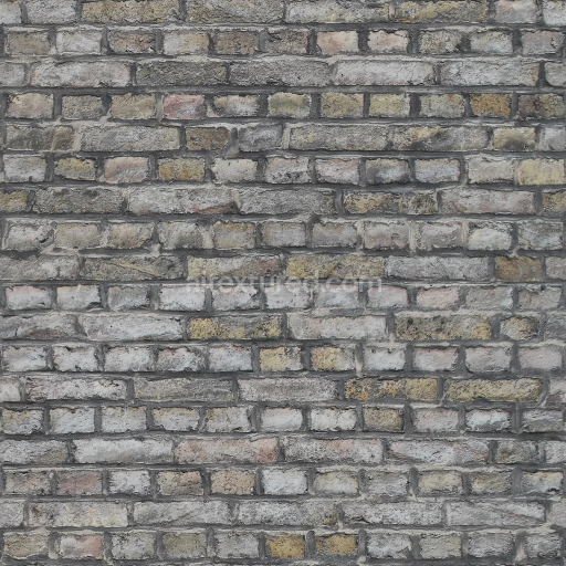 Preview — Realistic Decay Brick Wall PBR Texture with Weathered Appearance