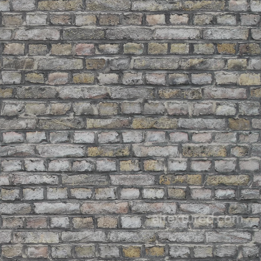 Realistic Decay Brick Wall PBR Texture with Weathered Appearance seamless Brick PBR texture
