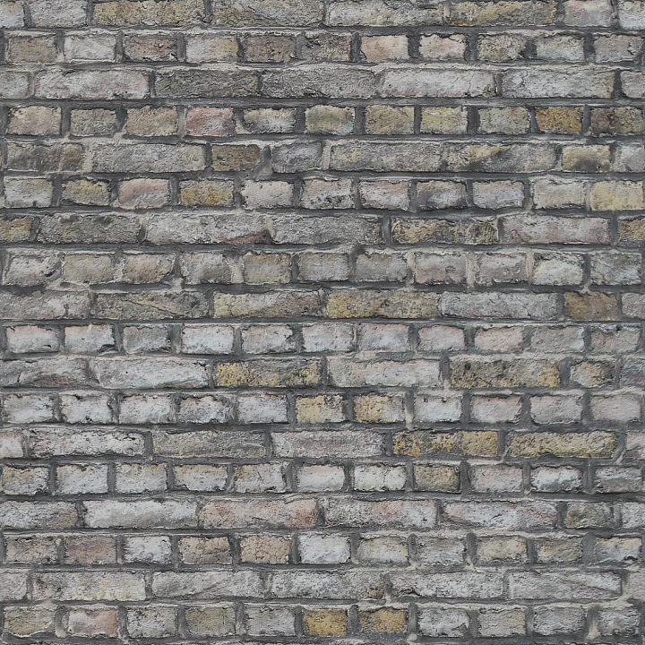 Realistic Decay Brick Wall with Weathered Appearance seamless PBR texture preview