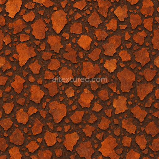 Stylized Rust Flakes Seamless Texture