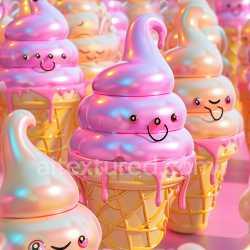 seamless Seamless 3D Inflated PBR Texture of Glossy Pink Swirled Soft Polymer texture 8k free download PBR