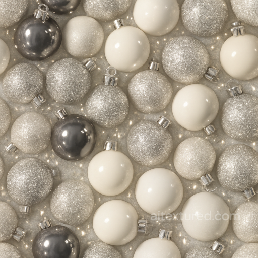 Ornament Glass Shiny Baubles Holiday seamless Merry christmas PBR texture