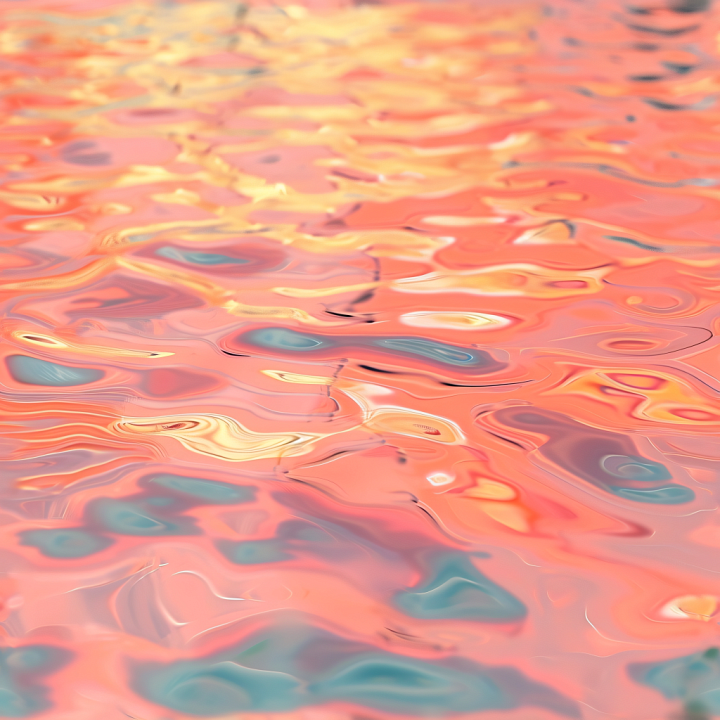 Water Featuring Stylized Colorful Surface with Smooth Wave Ripples seamless PBR texture preview