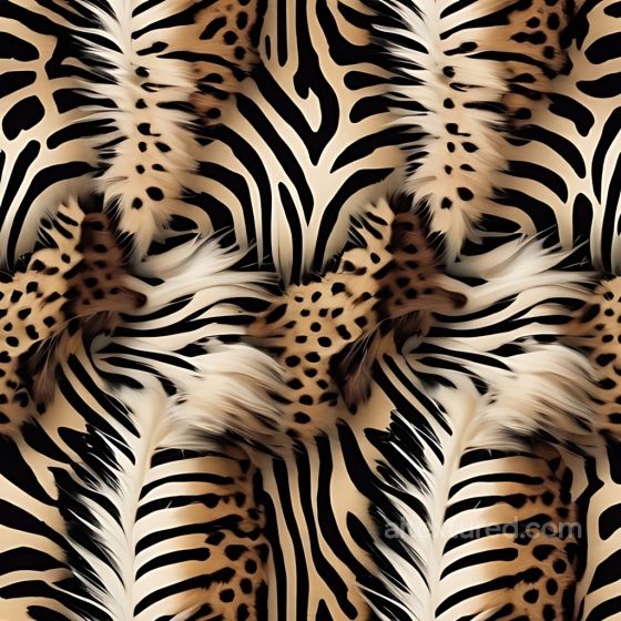 Leopard Print Fur Texture with Realistic Stripes & Spots Leopard Print texture preview