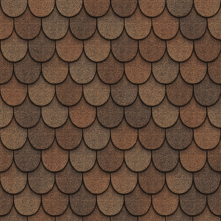 Decorative Shingle Roof seamless PBR texture preview