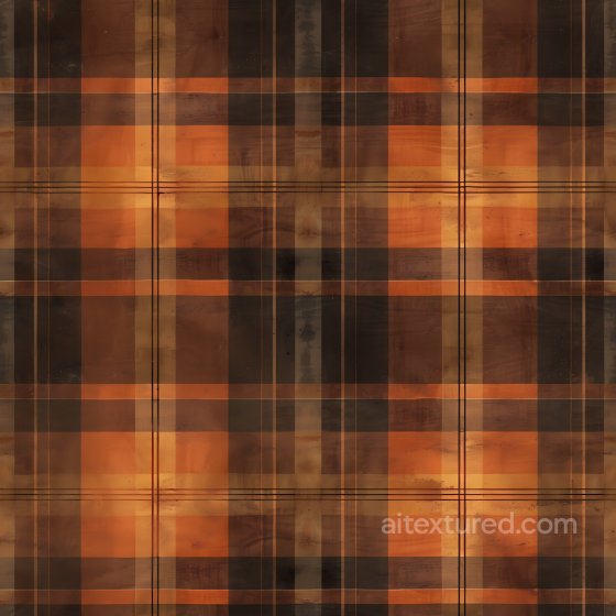 Plaid Fabric Texture in Warm Brown and Orange Tones Plaid texture preview