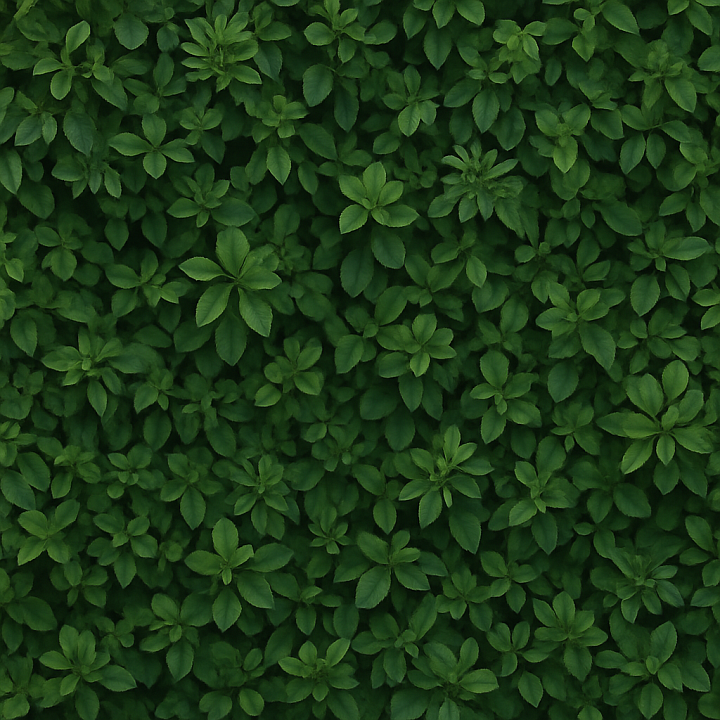 Natural Dense Foliage seamless PBR texture preview