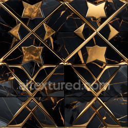 seamless Seamless 3D Black Marble and Gold Patterned Flooring PBR Texture texture 8k free download PBR