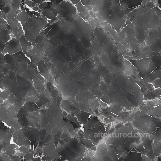 Elegant Charcoal Gray Marble Seamless Texture with Fine Veins seamless Marble PBR texture