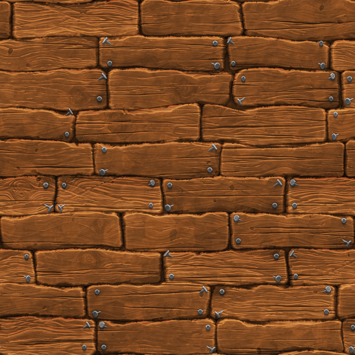Stylized Cartoon Floor Planks Wood seamless PBR texture preview