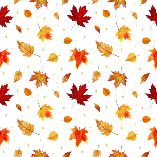Pattern Bundle - Seamless 3D Pattern PBR Texture with Colorful Autumn Leaves Motif texture preview