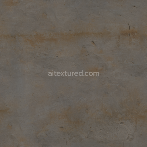 Concrete Wall — Uneven Outdoor Concrete Wall Worn Chipped — PBR seamless 3D texture