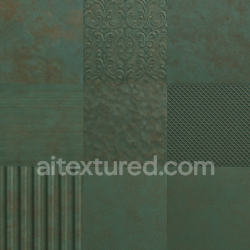 seamless Seamless 3d texture pbr 8k oxidized copper surface with embossed metal and etched metal effects texture 8k free download PBR