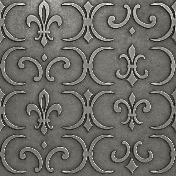 Decorative Steel seamless PBR texture preview