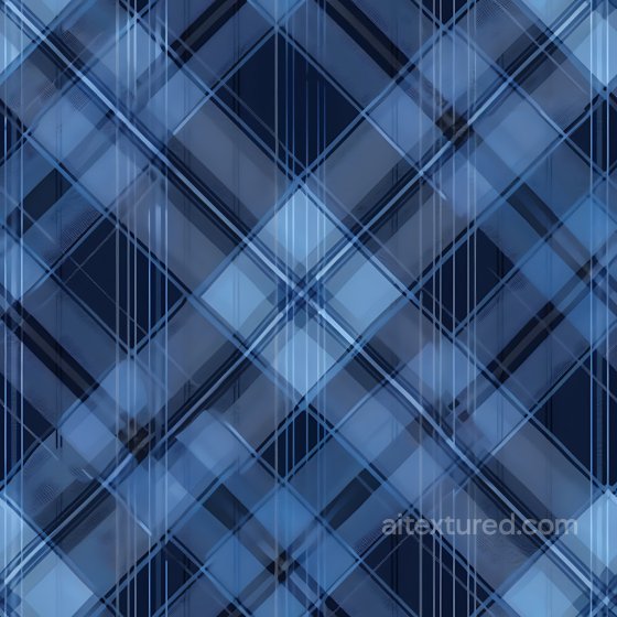 Blue Plaid Fabric Texture with Overlapping Lines Plaid texture preview