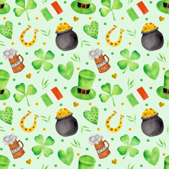 Watercolor St Patrick's Day Festive Digital Paper Texture St patrick digital paper bundle texture preview